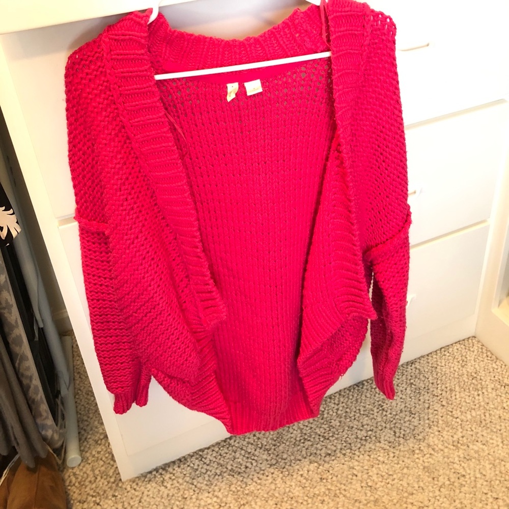 Bright Pink Sweater from Anthropology